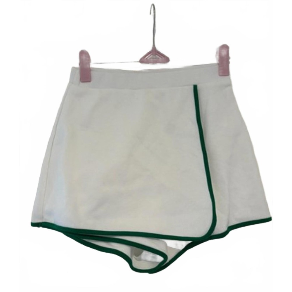Womens Sadie and Sage white/green skirt shorts size M NWTags #188